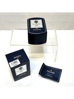 Salt Lake 2002 Olympics Pulsar Bracelet Box & Hard Case W/ Booklet (No Bracelet)